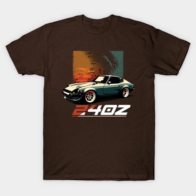 Classic Datsun 240 Z T-Shirt by Kid Relic